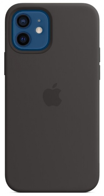 Накладка Apple iPhone 12/12 Pro Silicon Case MagSafe (Черный)