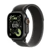 Apple Watch Series Ultra 3 49mm Black Titanium Case with Black/Charcoal Trail Loop S/M