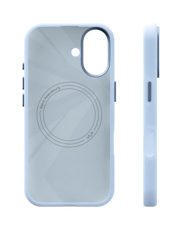 Чехол защитный VLP Aster Pro Case с MagSafe для iPhone 17, голубой