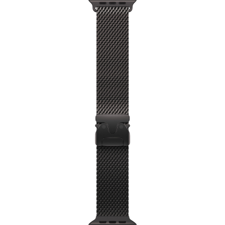 Apple Watch Series Ultra 3 49mm Black Titanium Case with Black Titanium Milanese Loop S