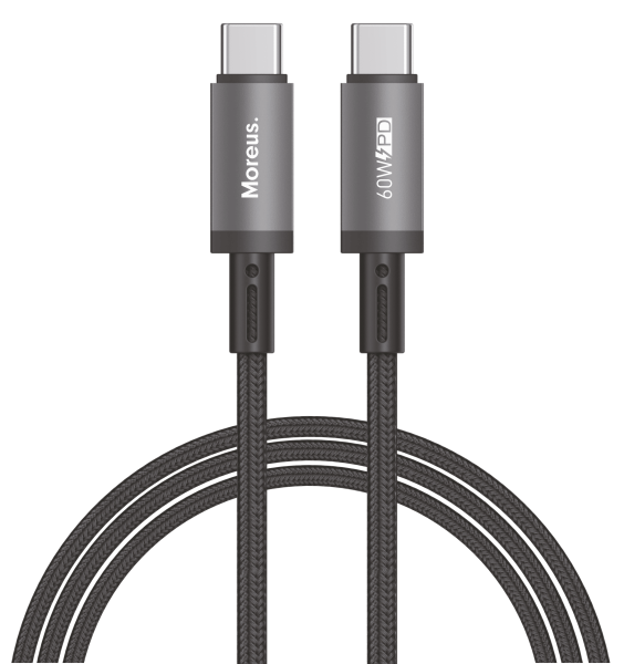 Кабель Moreus Hypercord USB-C to USB-C 60W 1m